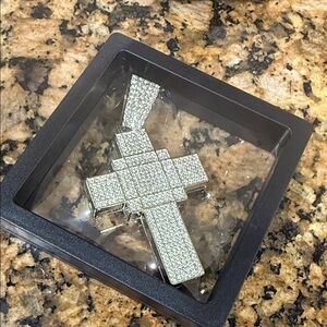 Silver Cross Pendant Necklace